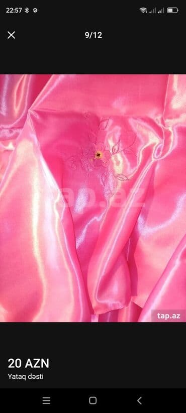 yastiq uzu: Yataq üçün Yeni rəng - Çəhrayı Yataq örtüyü, Pulsuz çatdırılma — 3