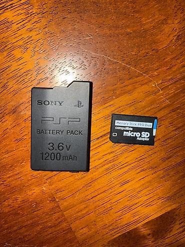 sony 2500: Sony PSP ucun original battareyasi biraz islenib, ve 64 GB yaddaş — 1