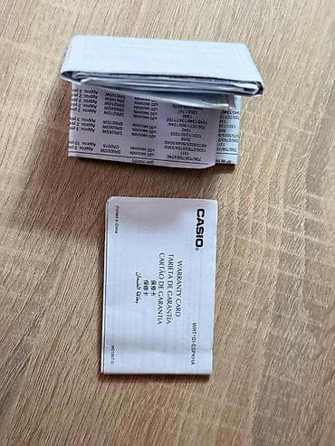 aksesuar qutusu: Qol saatı, Casio, rəng - Ağ — 5