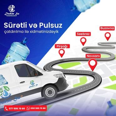 Вода: Dadım Su şirkəti tərəfindən sürətli və pulsuz çatdırılma xidməti — 1