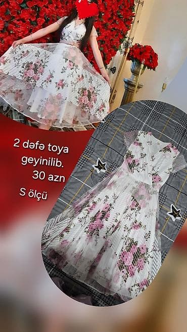 Женская одежда: Qadın geyimləri və hamilə şalvarı – S ölçü 1) Qırmızı don - Rəng — 3