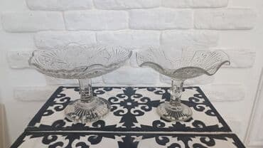 meyve qabı: Vaza, meyvə qabı her biri 10 manat (shushe, sovet) — 3