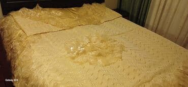 Şamlar: Yataq üçün Yeni Qaşlı rəng - Sarı Yataq örtüyü — 2