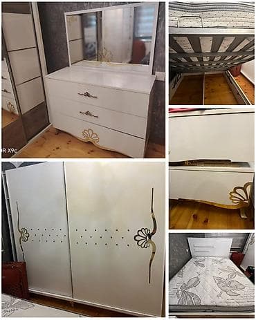 Yataq dəsti satılır 370₼.ortopetik matras,baza var