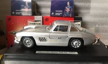 metbex tavan modelleri: Коллекционная модель Mercedes-Benz 300SL Coupe W198 Silver 1954 — 19