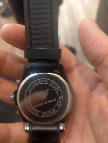 Yeni, Qol saatı, Emporio Armani, rəng - Qara — 2