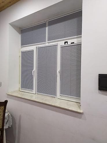 Şəkillər, tablolar: Plisse jalüz pərdələr - Material: sıx, dalğalı (arı pətəyi/plisse) — 2