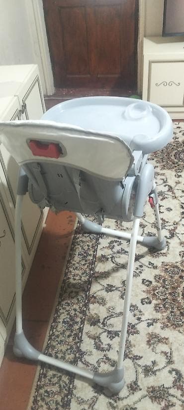 icinde oyunlarla: Uşaq yemək stulu – Baby Home - Rəng: boz-ağ - Önündə geniş çıxarılan — 7