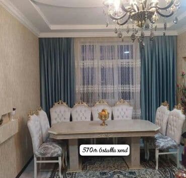 Qonaq otağı üçün, Yeni, Açılmayan, Dördbucaq masa, 6 stul — 1