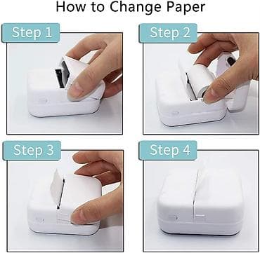 printer skayner: Portativ Mini Termal Printer – BT instant printing - Cib ölçülü — 2