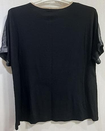 sortlar: Qadın T-shirt – DARKWIN (ölçü: 2) - Rəng: Qara, çiyin və qol — 2