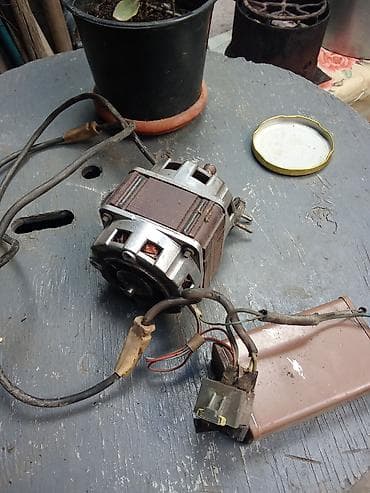 hummer motor: Sovet istehsalı elektrik mühərriki və işə salma kondensatoru dəsti — 6