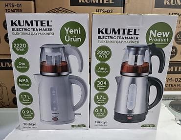 Elektrikli çaydan çaynik dəsti Kumtel Türkiyə istehsalı Güc 1860-2220