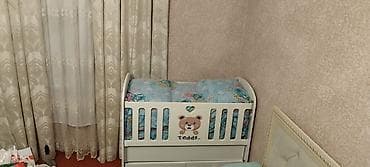 dekor aksesuarları: Oğlan üçün, İşlənmiş, Dördbucaq, Beşik, Matras ilə, Yellənmə mexanizmsiz — 2