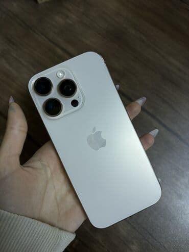 işlənmiş iphone: IPhone 16 Pro, 128 GB, Ağ, Face ID — 2