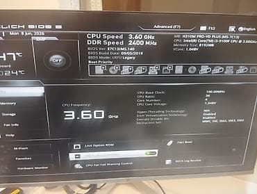 Masaüstü kompüterlər və komponentlər: MSİ H310M PRO-VD PLUS ana plata satılır + CPU İ3-9100F + Ram DDR4 (8 — 7