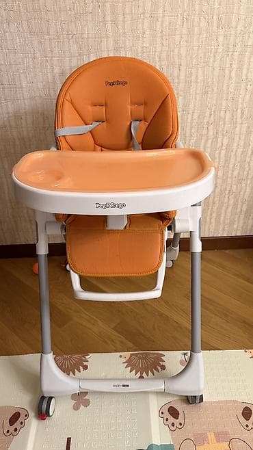 Peg Perego Prima Pappa Follow Me uşaq yemək stulu - Rəng: narıncı at lalafo.az Peg Perego Prima Pappa Follow Me uşaq yemək stulu - Rəng: narıncı