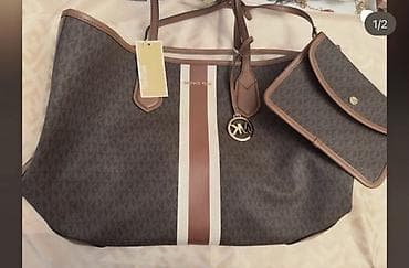 Michael Kors dəst – geniş tote çanta və uyğun klatç. Orjinaldir ve lalafo.az -da Michael Kors dəst – geniş tote çanta və uyğun klatç. Orjinaldir ve