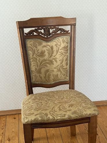 usdol usdul: Qonaq otağı üçün, Qatlanmayan, rəng - Bej Stul — 2