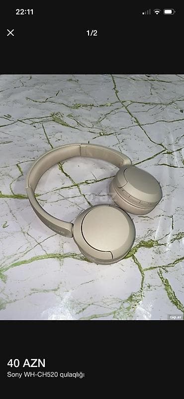 Noutbuk və netbuklar: Məhsul: Sony WH-CH520 simsiz qulaqlıq - Rəng: bej - Bağlantı — 2