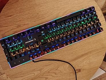 Rampage tam ölçülü mexaniki klaviatura - RGB arxa işıqlandırma: hər