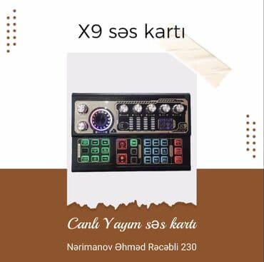 gizli ses yazan proqram: X9 Canlı yayım səs kartı 🚚Çatdırılma xidməti mövcuddur ⏱09:00-19:00 — 1