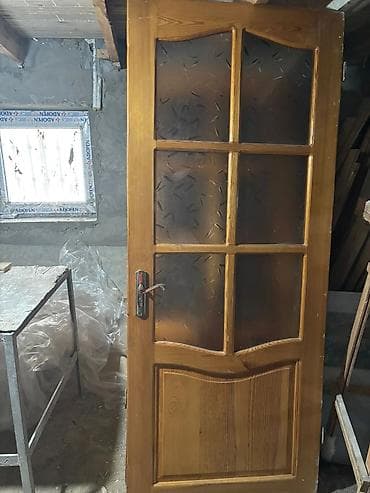 qapi celengi: Taxta aralıq qapı - Material: tam ağac (taxta), təbii ağac damarlı — 1