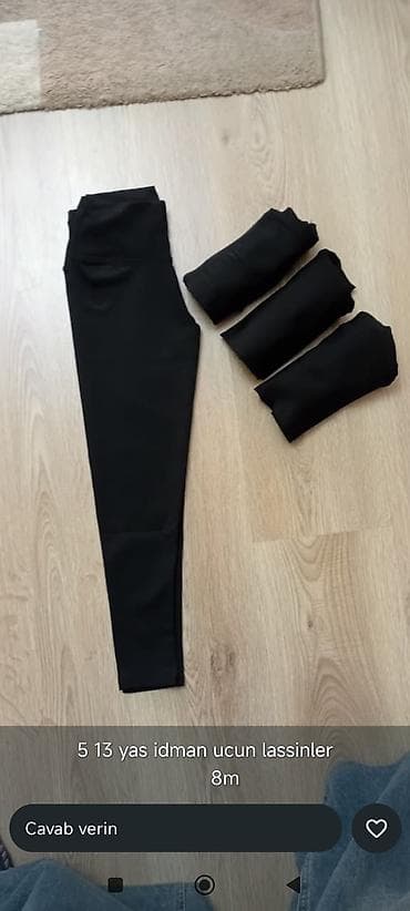 dəri uşaq çəkmələri: Uşaqlar üçün idman legginsləri (5–13 yaş) - Rəng: qara - Model — 1