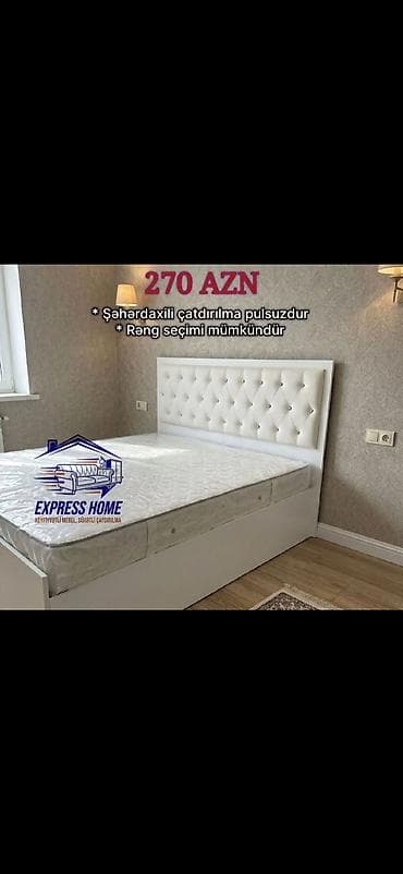 Yataq çarpayıları – “Express Home” dizaynı - Ölçü: ikinəfərlik lalafo.az -da Yataq çarpayıları – “Express Home” dizaynı - Ölçü: ikinəfərlik