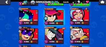 Digər kolleksiyalar: Brawl Stars hesabı – geniş döyüşçü kolleksiyası və inkişaf etmiş — 3
