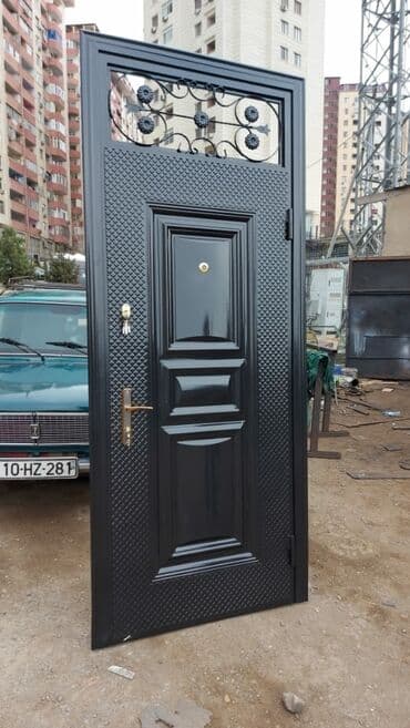 dəmir giriş qapısı: Yeni Giriş qapısı Zəmanətli, Ödənişli quraşdırma, Ödənişli çatdırılma, Rayonlara çatdırılma — 7