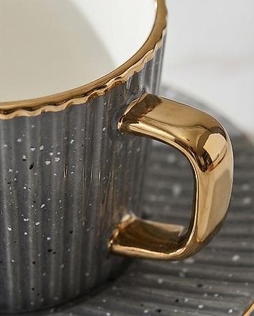 direl naboru: Qəhvə dəsti, rəng - Boz, Keramika, 6 nəfərlik — 3