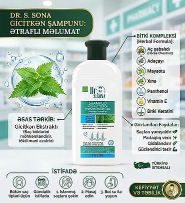 ətir dukanı: Şampun Gicitkən Saç tökülməsinə qarşı — 1