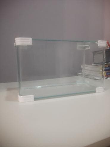 ev pisiyleri: Şüşə akvarium - Ölçülər: təxmini uzunluq 35 sm, hündürlük 23–24 sm — 4