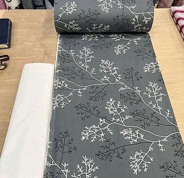 leziz sufreler: Floral naxışlı yataq dəsti və parça - Dizayn: Ağ fon üzərində incə — 4