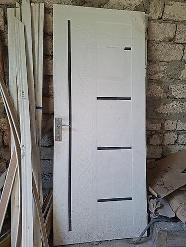 Ağ rəngli otaq qapısı – komplekt - Material: MDF/Laminit üzlük -