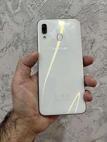 hyperx cloud 3: Samsung Galaxy A30, 32 GB, rəng - Ağ, Barmaq izi, Face ID — 1