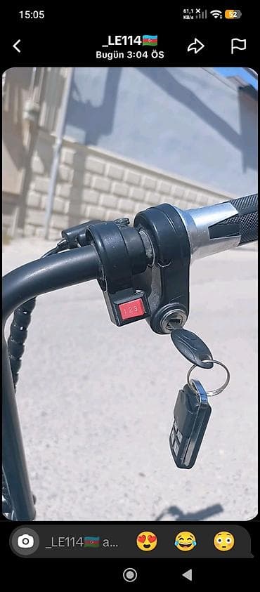 moped: Electric bike 55-60 sürət heçbir problemi yoxdur 1-2-3 skorus arxa — 4