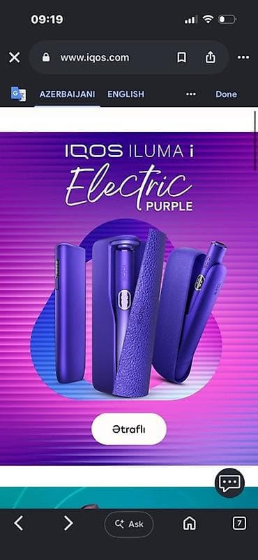 iqos iluma i one: IQOS ILUMA i (EN SON MODEL)– Electric Purple - Rəng: Electric Purple — 2