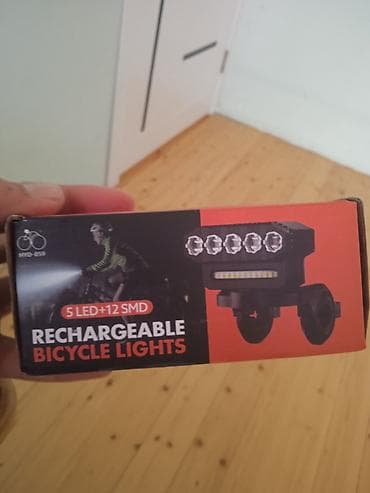 yamaha 75: Şarj olunan velosiped farası – 5 LED + 12 SMD Məhsul təsviri: - Ön — 7