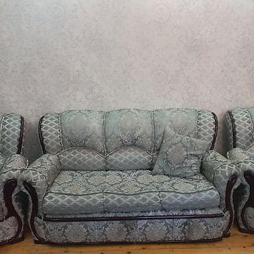 termos satisi: İşlənmiş, Divan, 2 kreslo, Divan, Bazasız, Açılmayan — 2