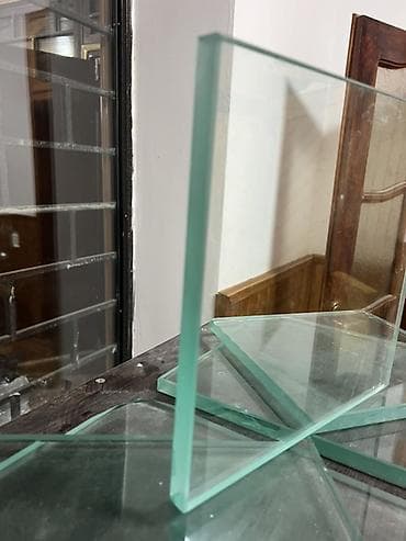 Dekorativ divar panelləri: Kvadrat şüşə panellər dəsti - Material: şəffaf float şüşə - Forma — 3