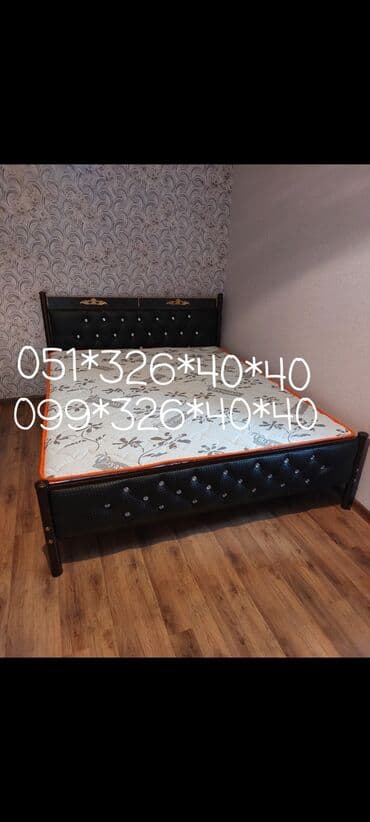 Çarpayılar: Yeni, İkinəfərlik çarpayı, Bazasız, Matras ilə, Siyirməsiz, Azərbaycan — 23