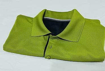 Polo köynəklər: Columbia kişi polo köynəyi - Rəng: parlaq yaşıl (lime green) - Model — 1