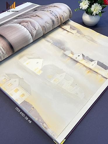 ev ucun aboylar: Şəhərcik temalı divar kağızı kolleksiyası - Dizayn: Dumanlı sahil — 4