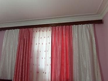 maqnit perde: Pərdə dəsti - İkiqat sistem: qalın qaraout pərdə və işıqlı tüllər - — 2