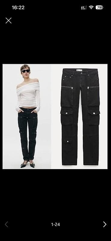 Şalvar, Zara, S, M, rəng - Qara