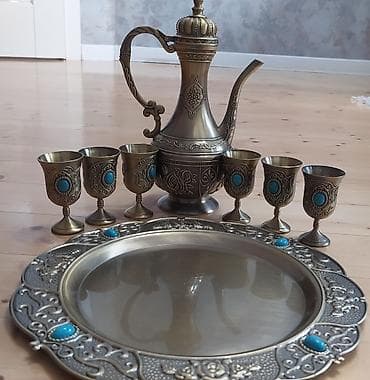 penoplast qutular: Çay dəsti, rəng - Qızılı, Metal — 3