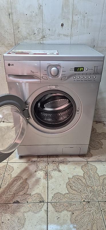 Məişət texnikası: Paltaryuyan maşın LG, 7 kq, İşlənmiş, Avtomat, Qurutma var, Ödənişli çatdırılma — 2