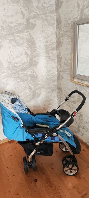 Daewoo: Классическая прогулочная коляска, Б/у, Пол: Мальчик, Возраст: 1-6 месяцев, Самовывоз — 3